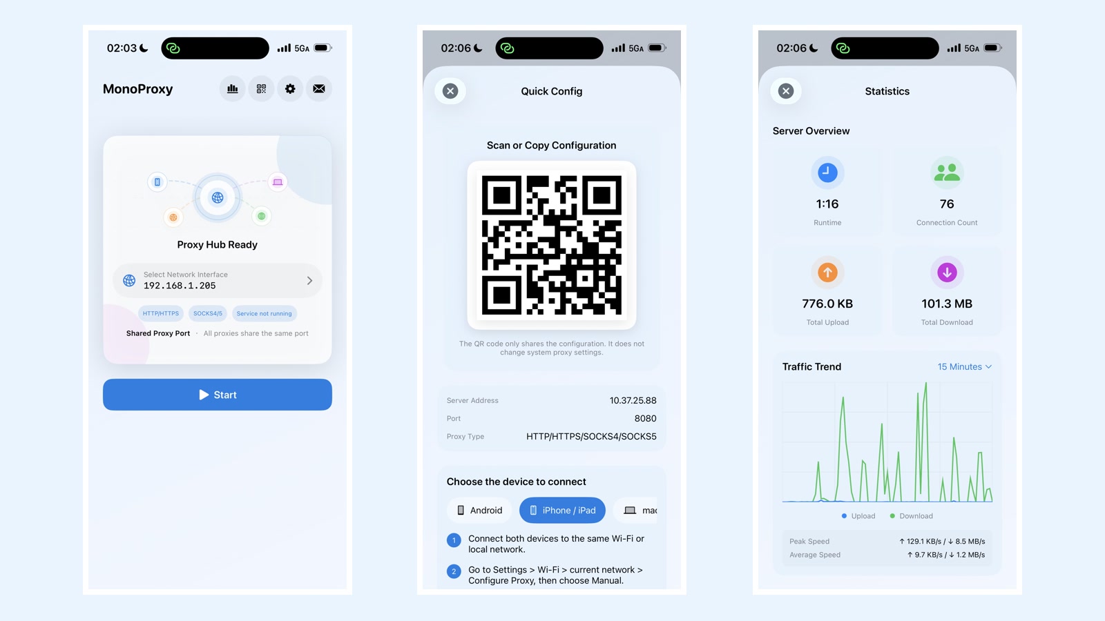 Turn an iPhone into a Local Proxy Hub with MonoProxy