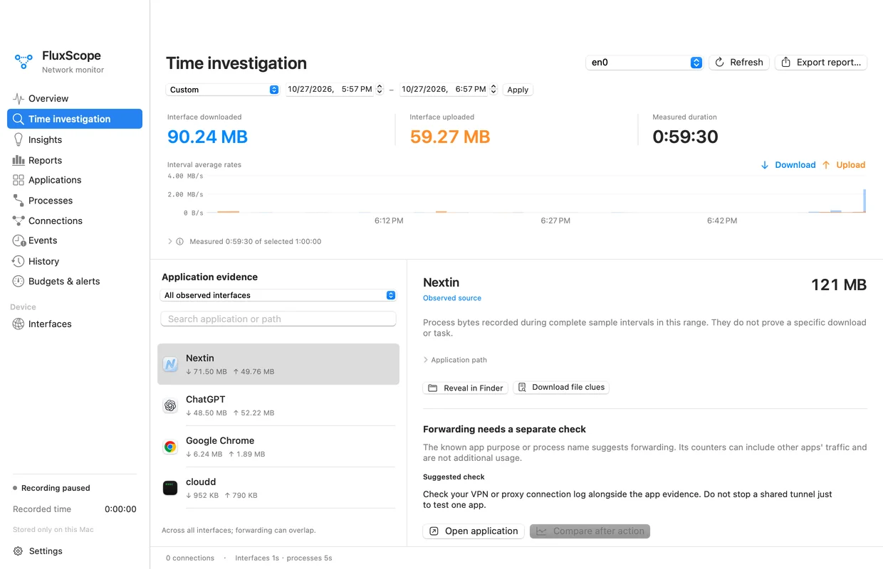 [Release] FluxScope: Find out what’s using your Mac’s data