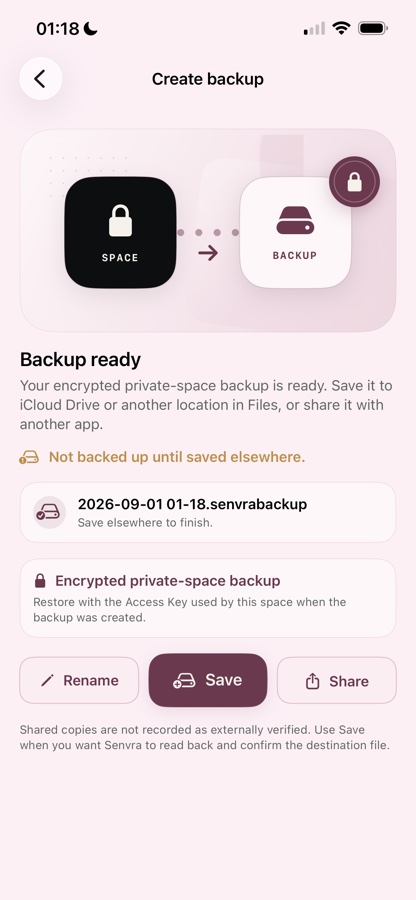 Senvra app preview